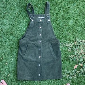 Corduroy Green Dress